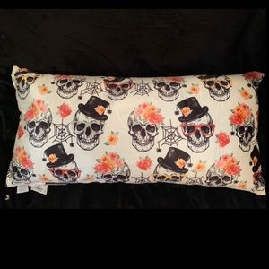 Velvet Skull Body Pillow